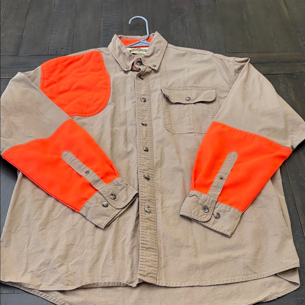 Field Shirt Jacket with Hi-Vis Orange Accents Bob Allen